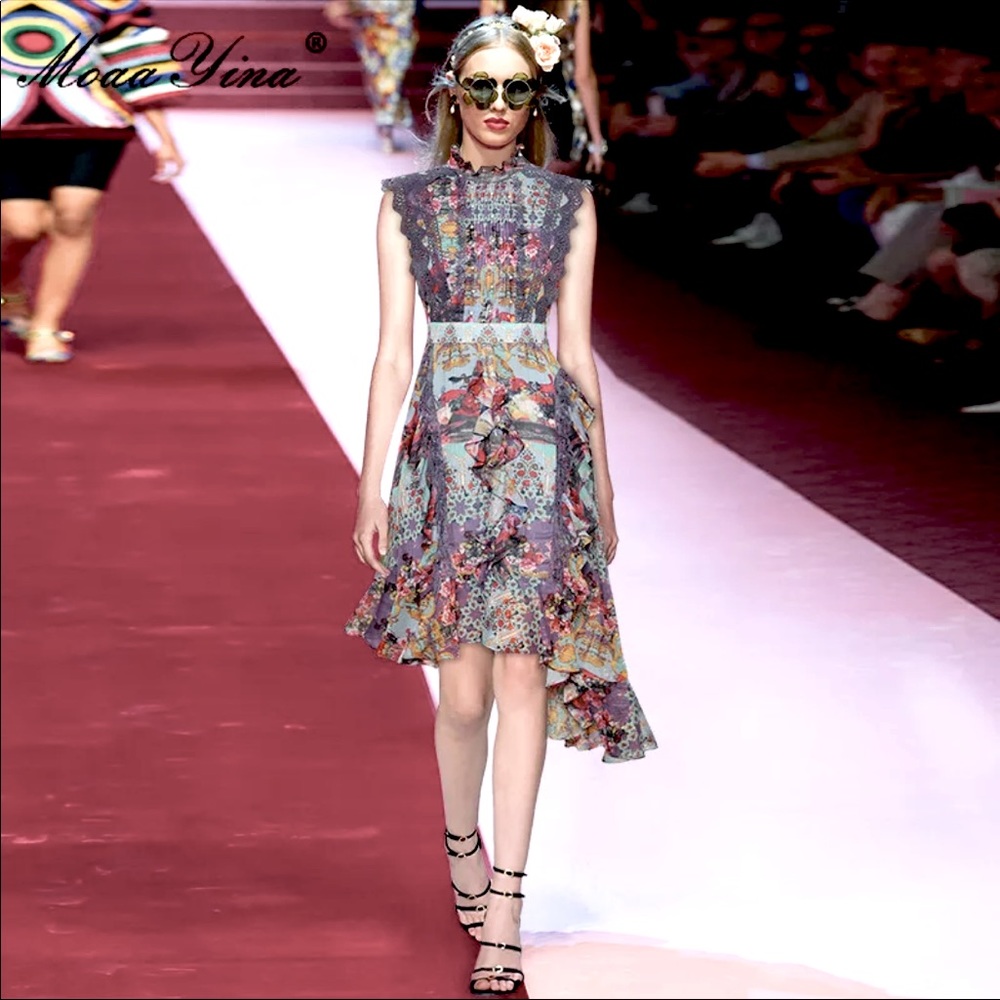 Lace And Silk Designer Dress
